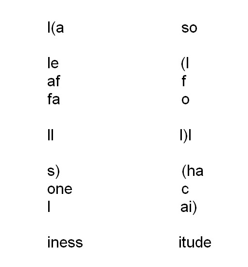 Nesse início de outono: Loneliness/ Solitude