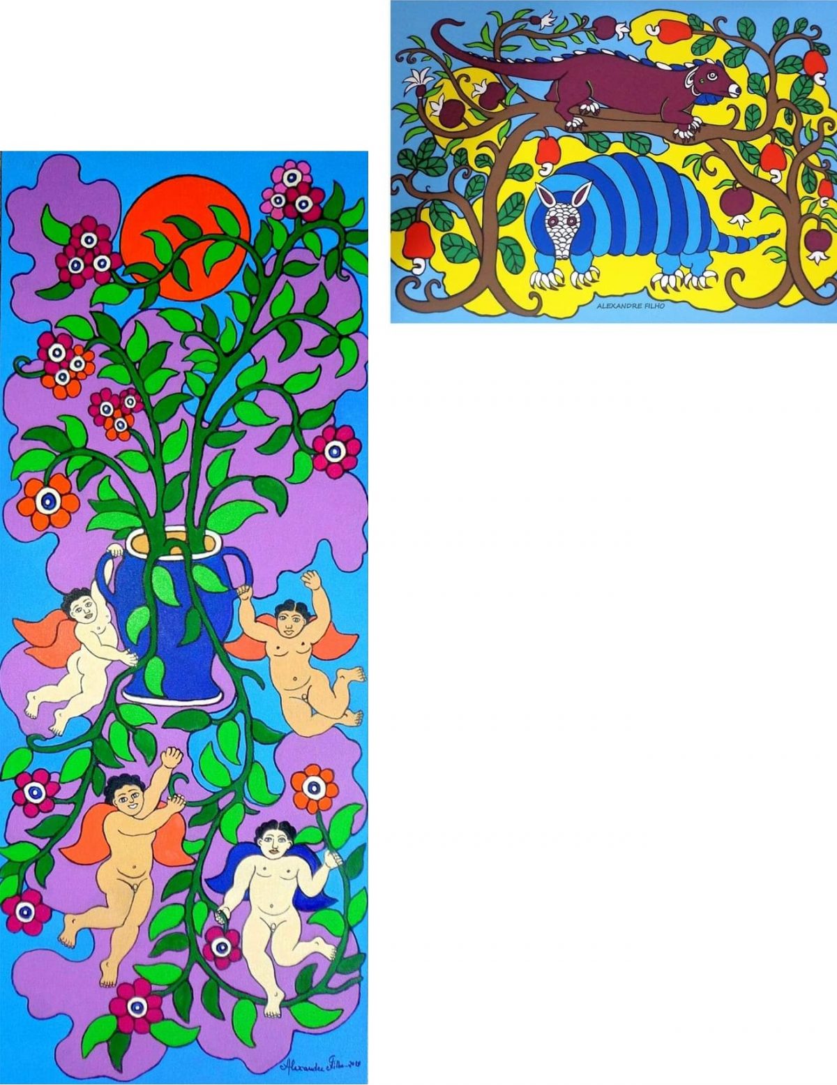 Alexandre Filho: Serigrafia e A tela dos anjos