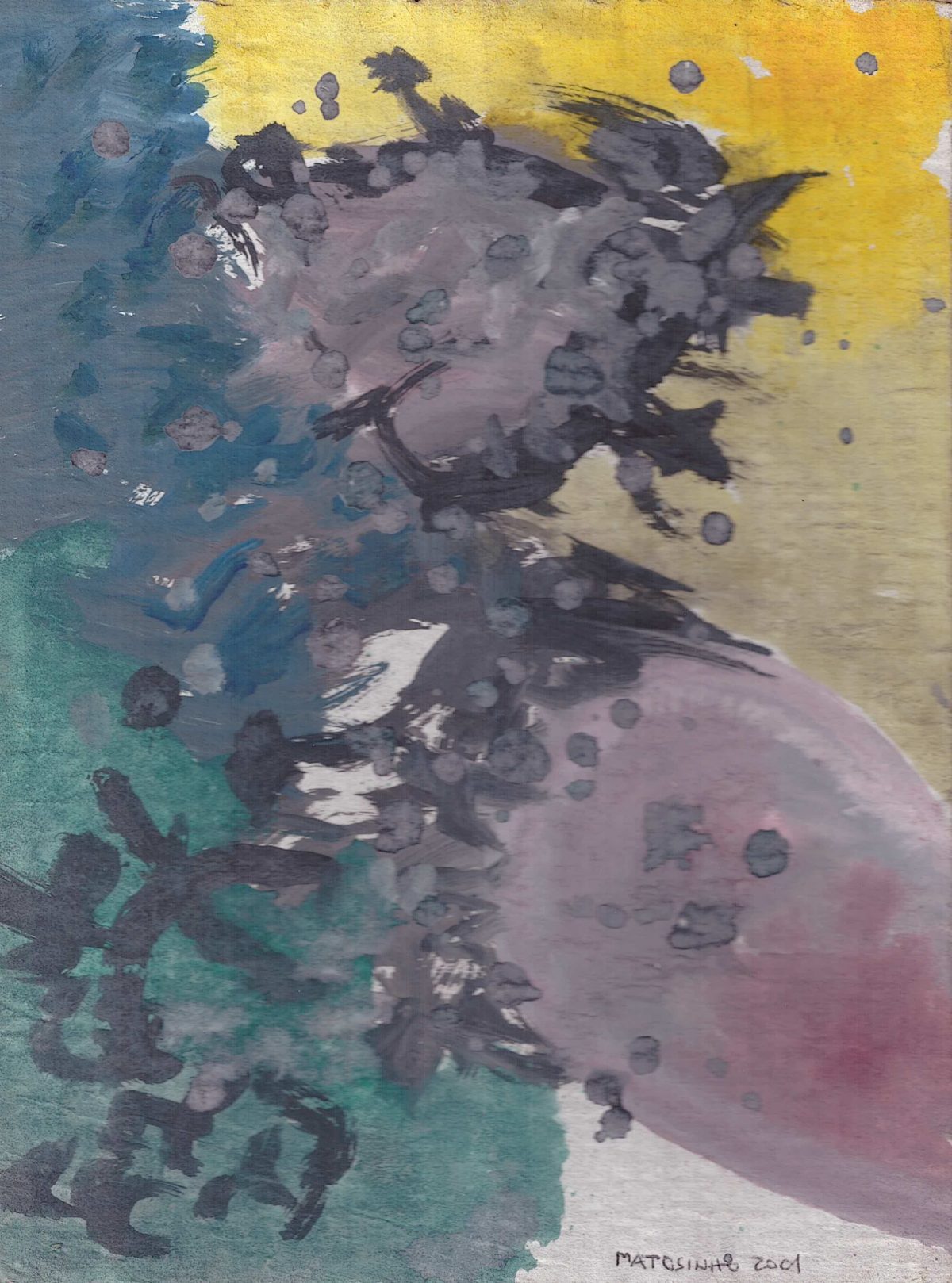 Abstrato sobre papelão