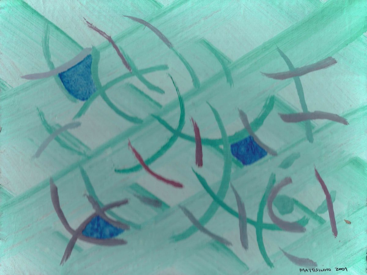 Signos em fundo verde