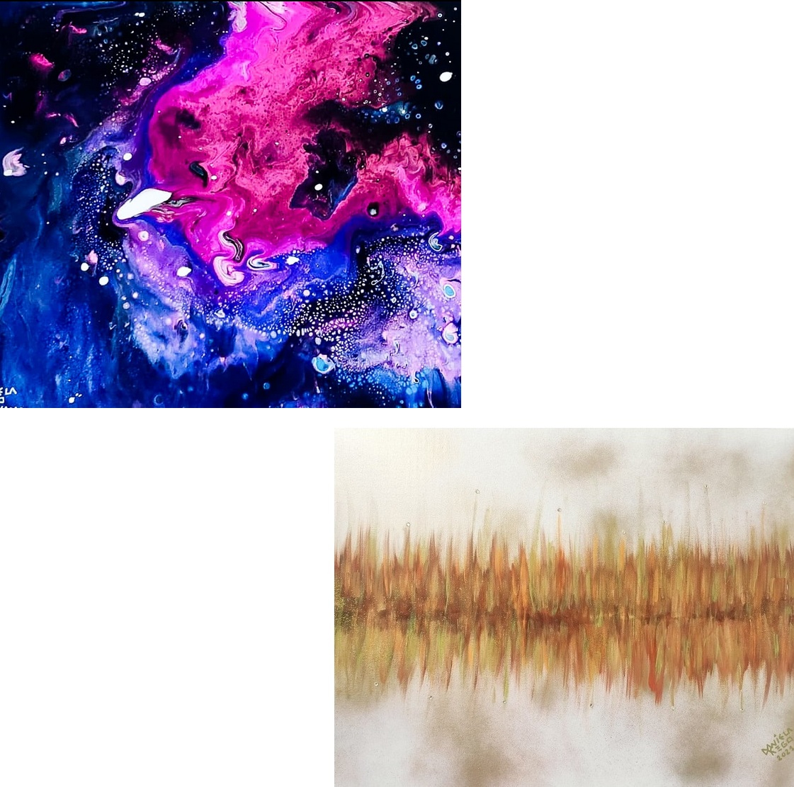 Daniela Araujo (Niela Arade): “Galáxia, um fantástico mergulho sensorial” e “Precious”