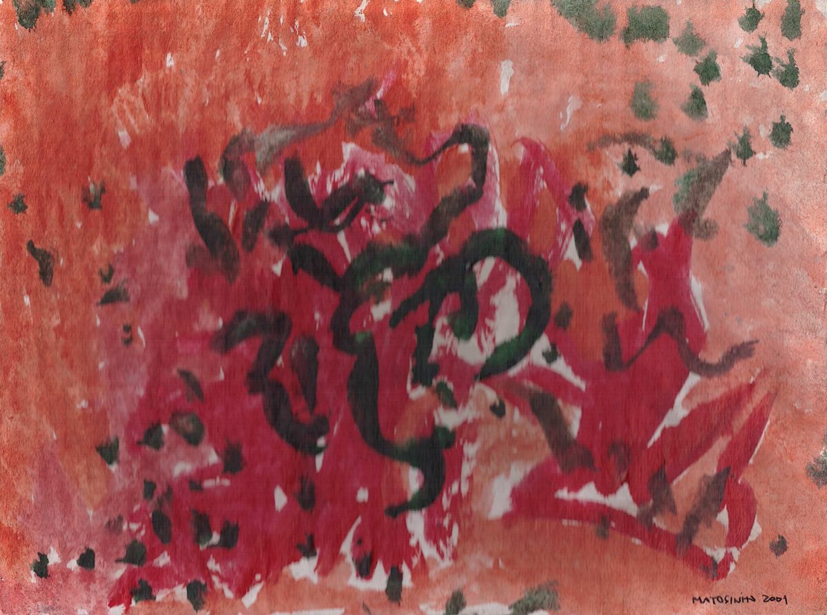 Signos de fundo laranja