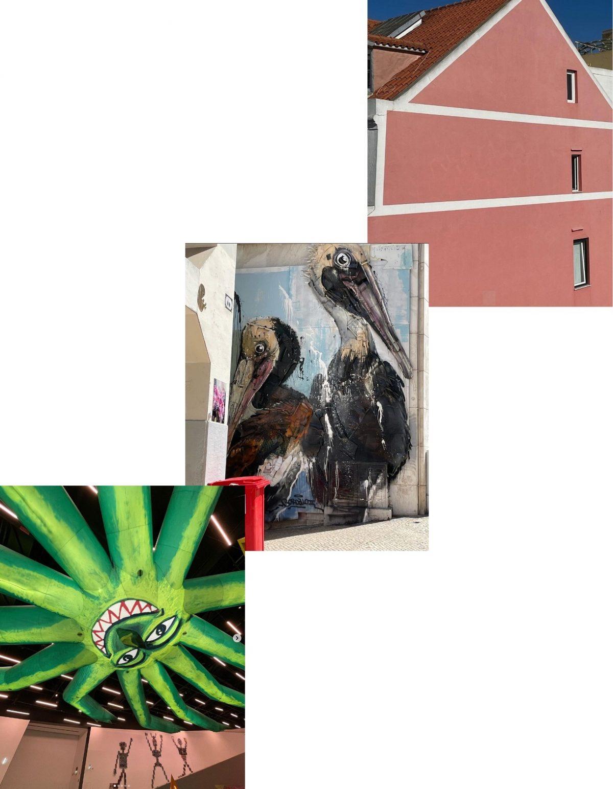 Joca Paciello (Série “Lisboa”): Linhas, Elevador de Santa Justa e Exposição “Archipelago Hervê di Rosa”, Museu Maat