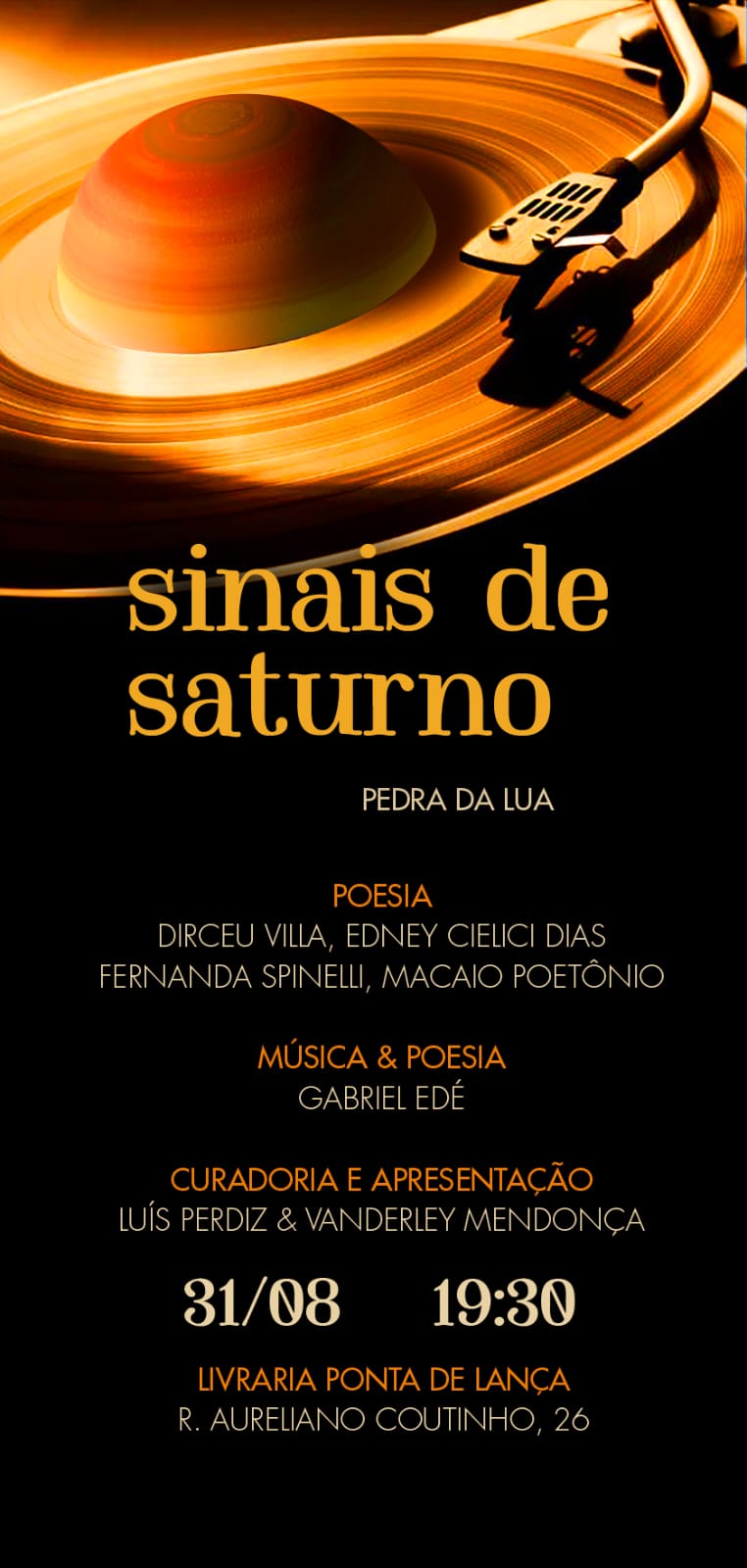 Edney Cielici Dias: Sinais de Saturno – Pedra da Lua