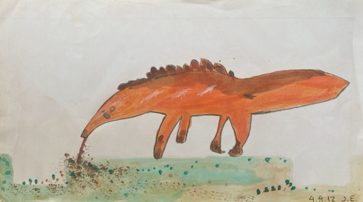 Tamanduá feito com meu filho