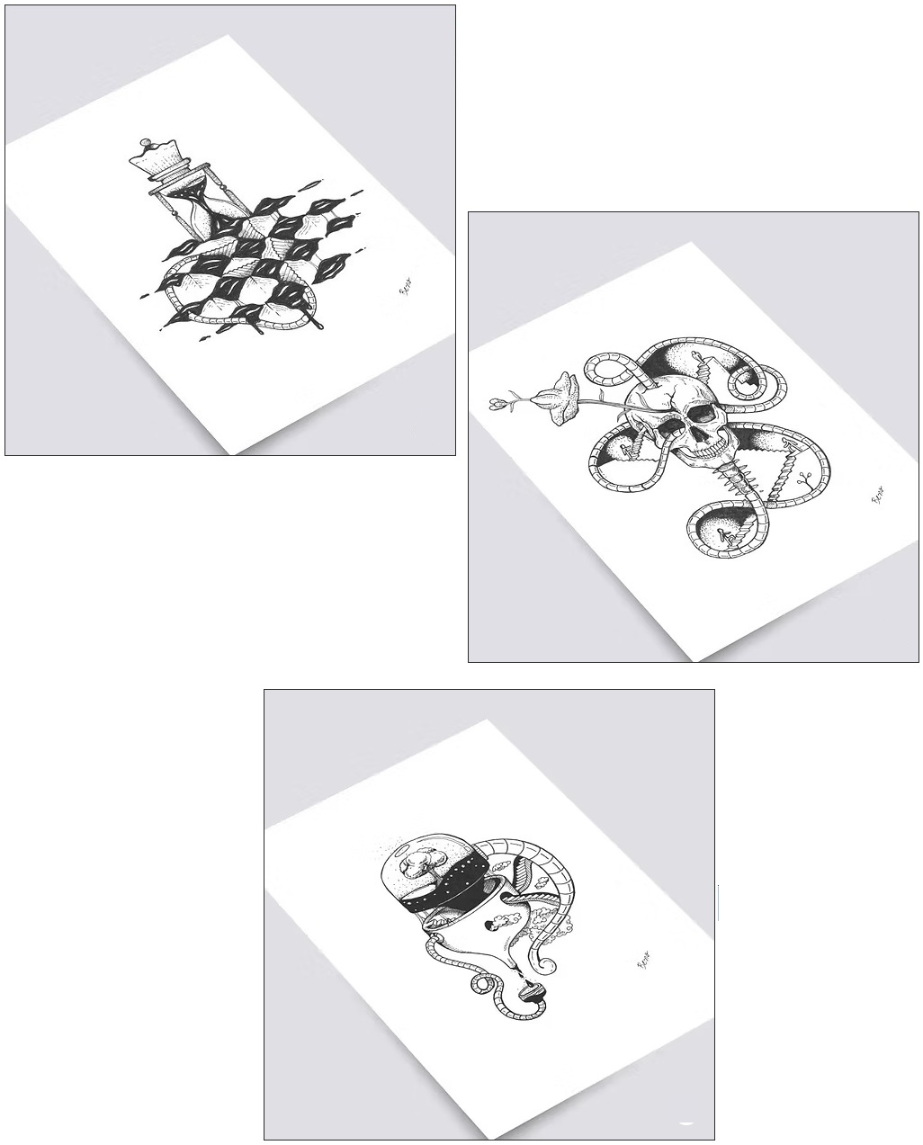 Beno Ink: Queen’s gambit, The path e Liquid machine