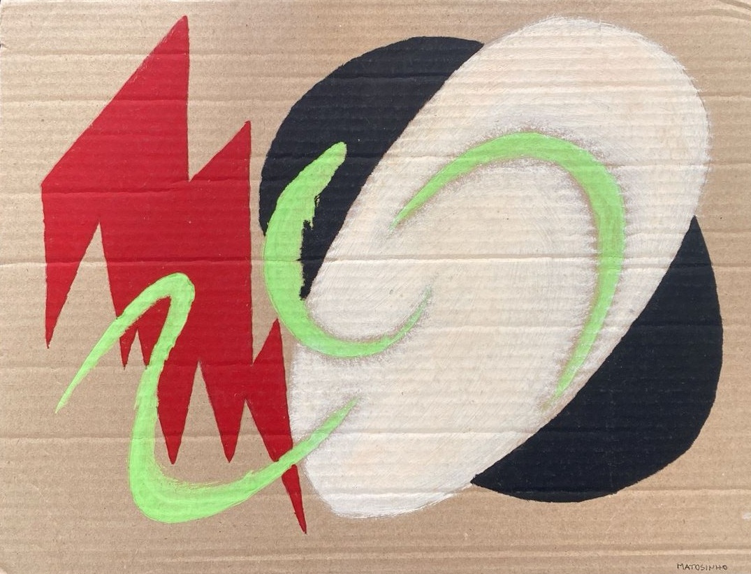 Ovalado girando, raio e fitas