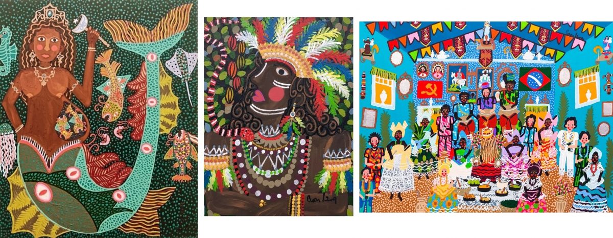 Cesar Lima, que encontrou no naïf o poder de expressar sua cultura local, história e costumes