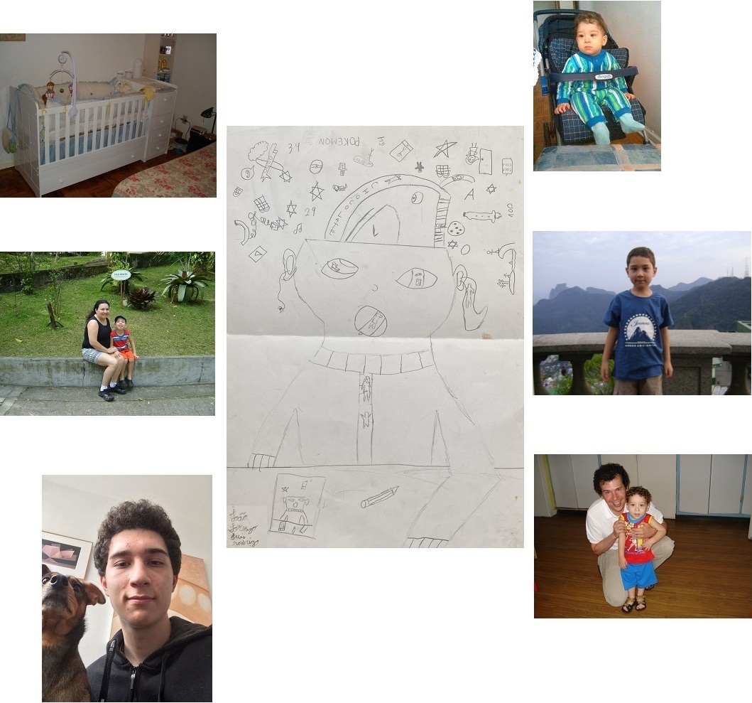 João, desenho feito em grupo na escola e um pouco de seu mundo
