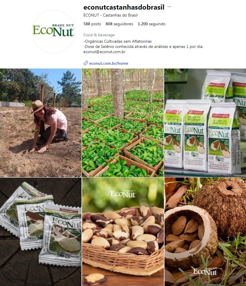 Instagram da EcoNut Castanhas do Brasil: Sua dose diária de Selênio