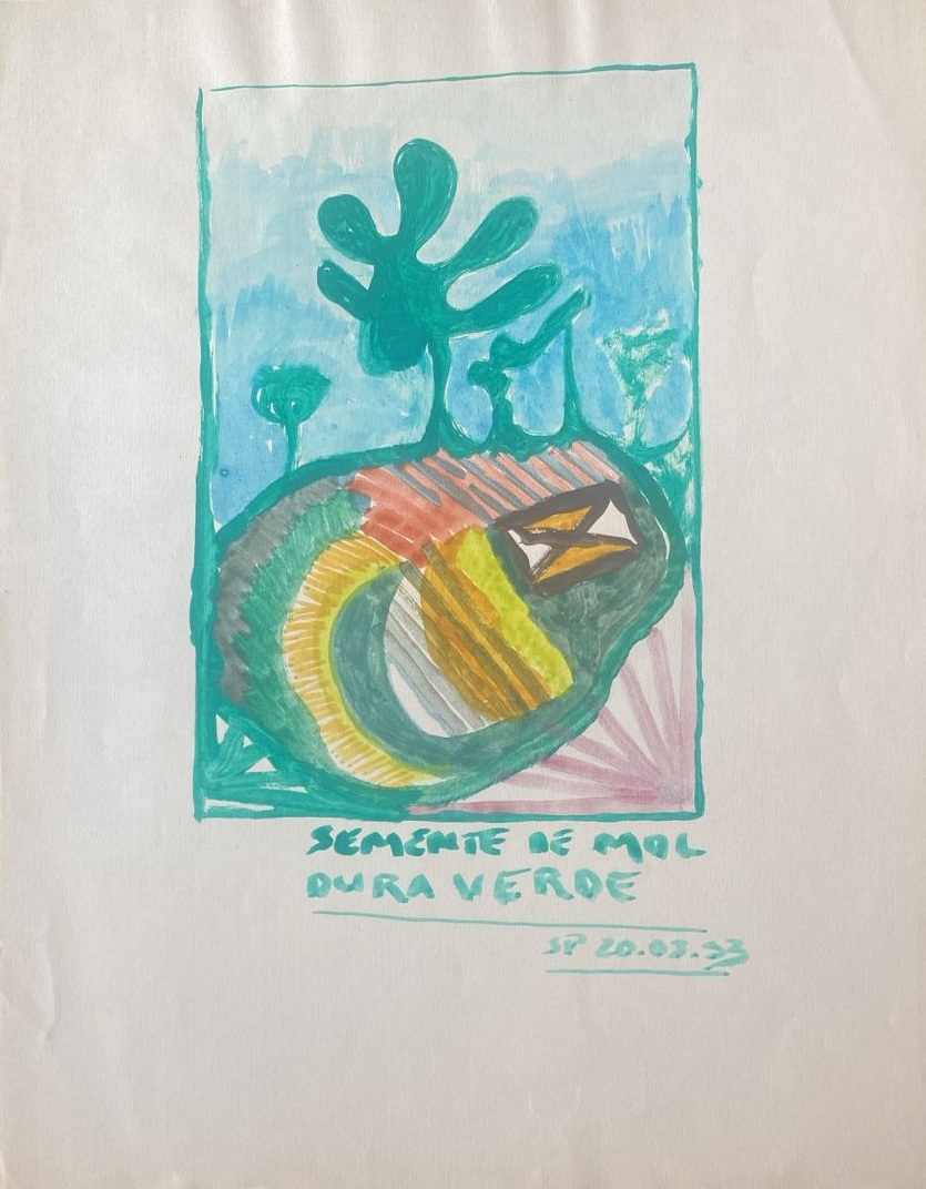 Semente de moldura verde