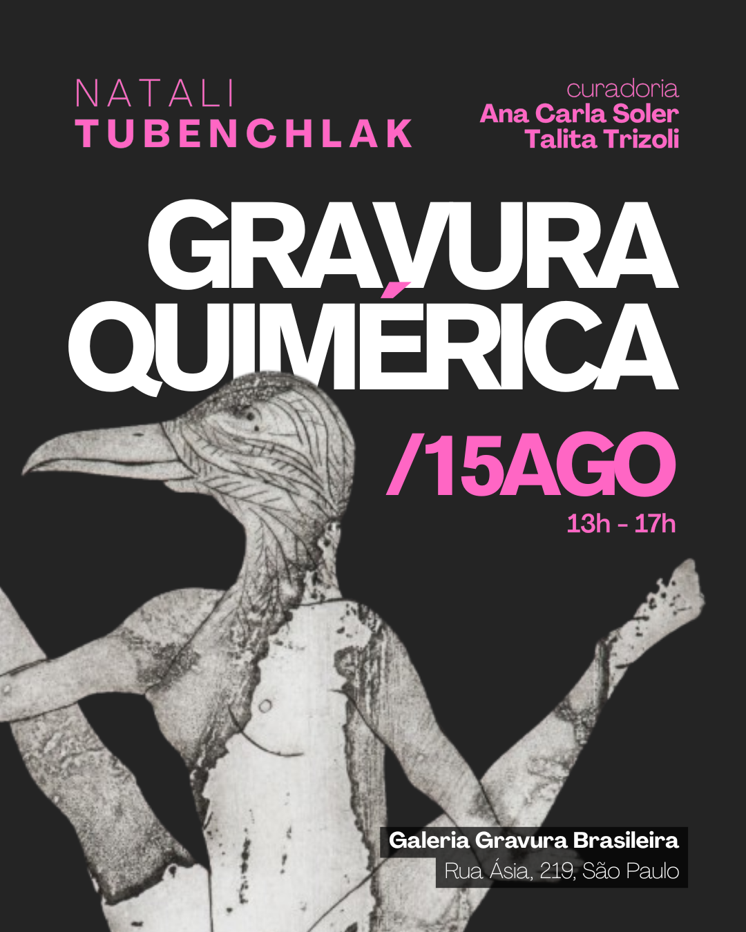 Gravura Quimérica I obras de Natali Tubenchlak